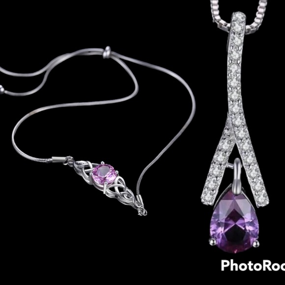 Silver Necklace and Bracelet Set. NWOT - Picture 1 of 7